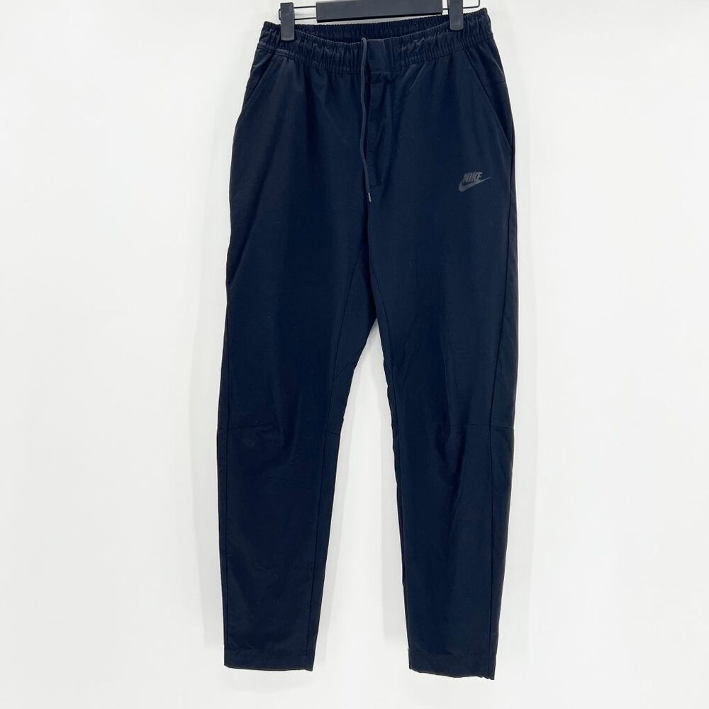 Nike NSW Commuter Sweatpants Mens Size S Black High Rise Drawstring Athleisure - Picture 1 of 6